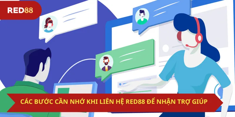Các bước cần nhớ khi liên hệ Red88 để nhận trợ giúp